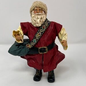 Possible Dreams / Clothtiques Santa Bag Over His Shoulder 7” Vintage
